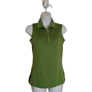 Nike Golf Fit Dry Polo Lime Green Sleeveless Shirt Size XS(0-2)